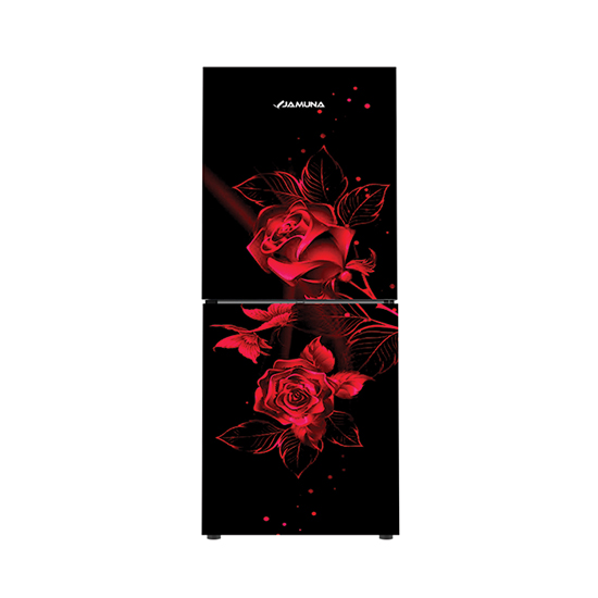 Jamuna JE6-TM2F4QD Red Rose Refrigerator 253 L