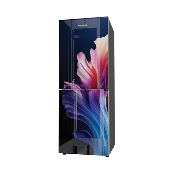 Jamuna JE6-TM3B9QD Blue Hibiscus Refrigerator 329L