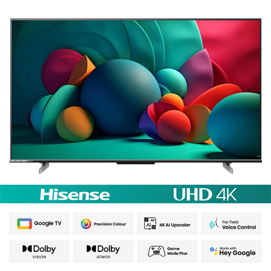 Hisense 43A6F3 43" Bezelless Smart Android 4K UHD Google TV