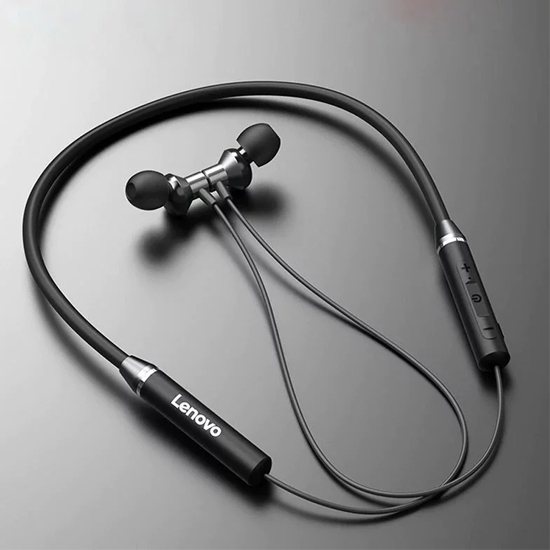 Lenovo HE05 Neckband Wireless In-Ear Bluetooth EarPhone Black