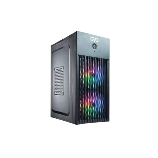 OVO J-618 B RGB Mini Tower  Computer Case mATX Gaming Casing - Black