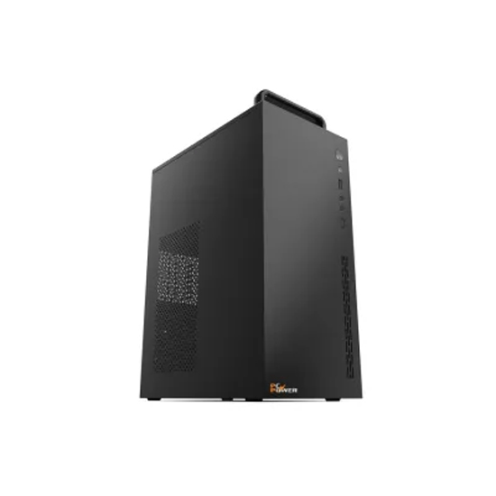 PC Power Pro Case V7 Mid Tower Black Micro-ATX Desktop Case with Standard PSU