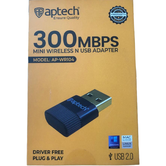 Aptech AP-WR104 300Mbps Mini Wireless N USB Adapter