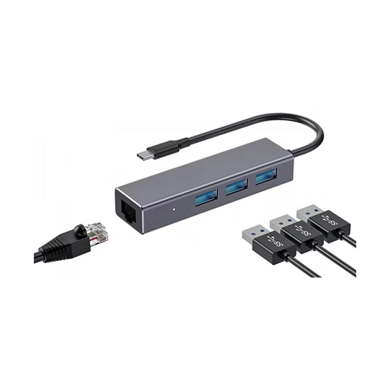 Xtreme XH403CG 3 USB 3.0, 1 GB Ethernet Port Type C HUB