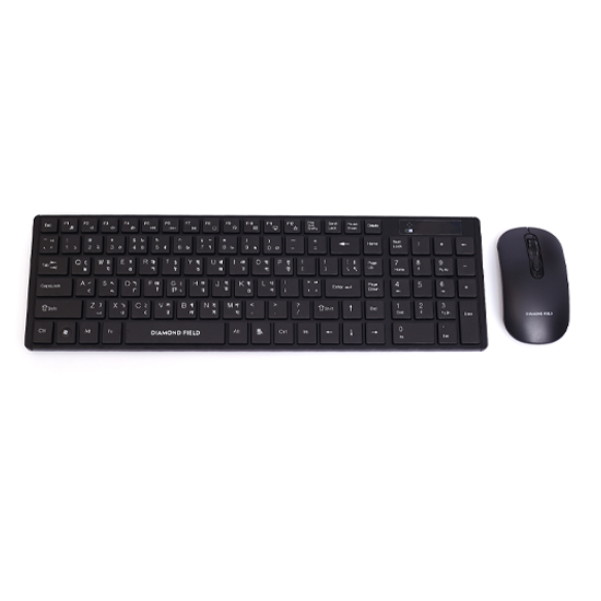 Diamond Field DF-002 Wireless Keyboard Mouse Combo With Bangla