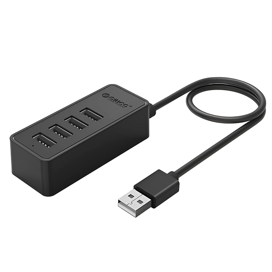 Orico W5P-U2-100-BK-BP 4 PORT USB 2.0 HUB BLACK