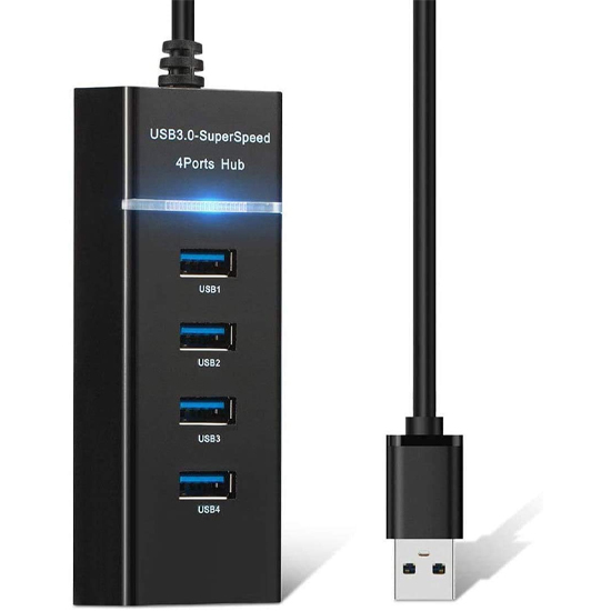 Hi-Speed 303 USB 3.0 Hub with 4 Ports 30cm – Black