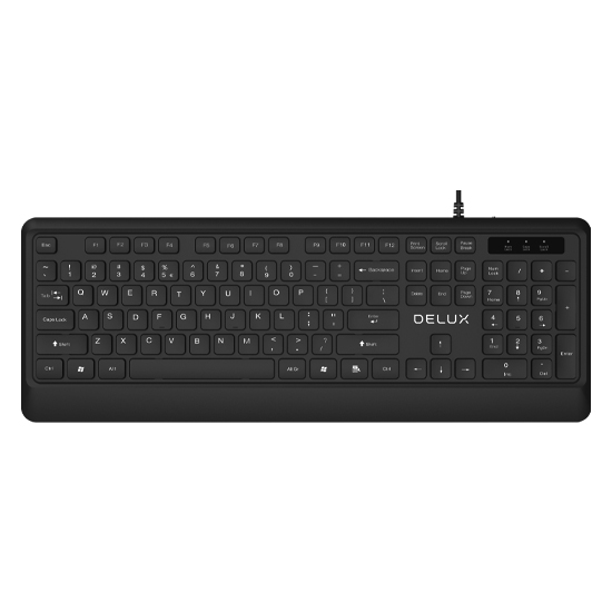 Delux K7009BU Bangla Standard Wired USB Keyboard