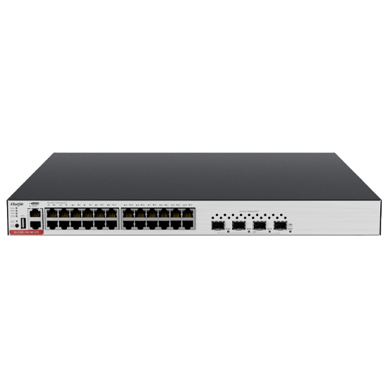 Ruijie RG-CS83-24GT4XS-PD 24-Port 1GE RJ45 Layer 3 Managed Access Switch With PoE+, 4-Port 10GE Uplink