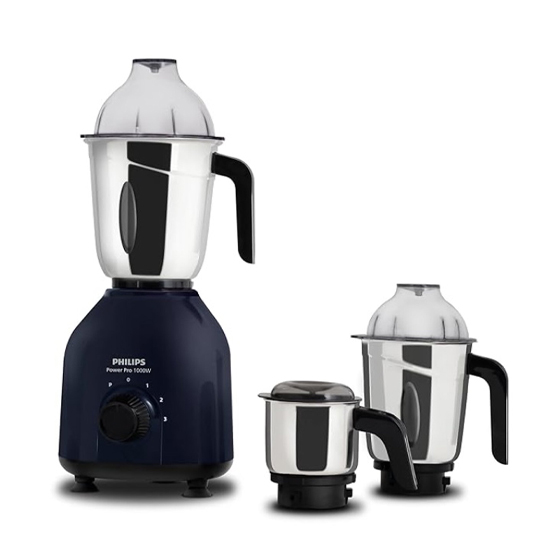 Philips HL7713 PowerPro Motor 3 Jars Mixer Grinder 1000 Watt