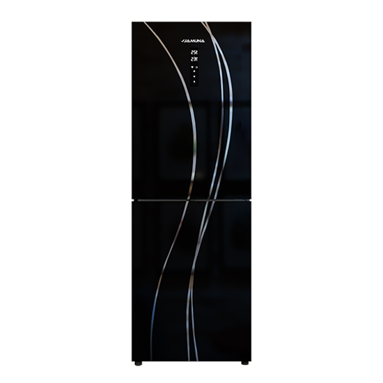 Jamuna JE6DDM-BM3D8QD Black Stripe Rifregerator 348L