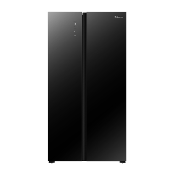 Hisense RS67W4NV-Black Side By Side Luxury Kitchens Refrigerator 566 L