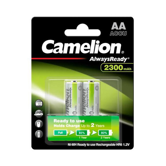 Camelion AA 2300mAh Rechargeable 2 Cell Battery Pack