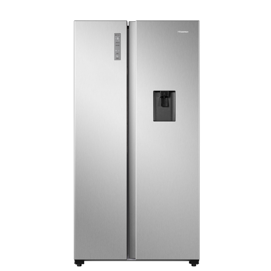 Hisense RC67WS4OWQ 564 L Side by Side Refrigerator-Silver