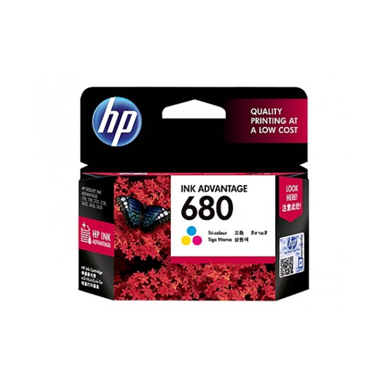 HP 680 Tri-Color Original Ink Advantage Cartridge