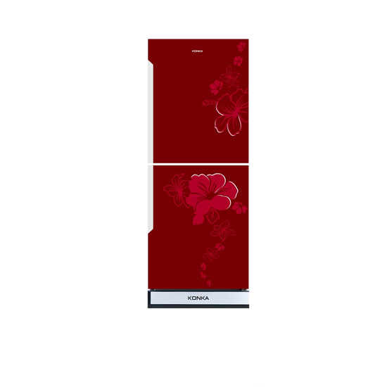 KONKA Refrigerator-KRT-315GB-Red, Upper Freezer (315 LTR)