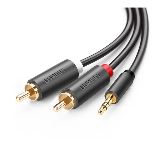 UGREEN AV102 (10513) 3.5mm Male To 2RCA Male Audio Cable 5M