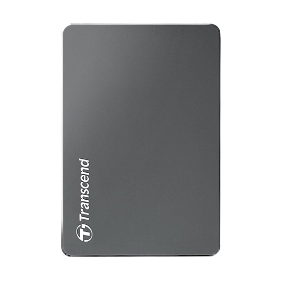 Transcend StoreJet TS1TSJ25C3N 1TB USB 3.1 Ultra Slim Iron Gray External HDD