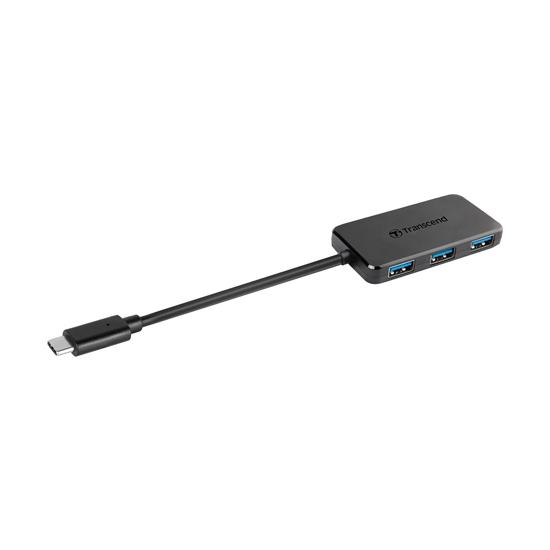 Transcend TS-HUB2C Type-C Male to Quad USB Female Black HUB