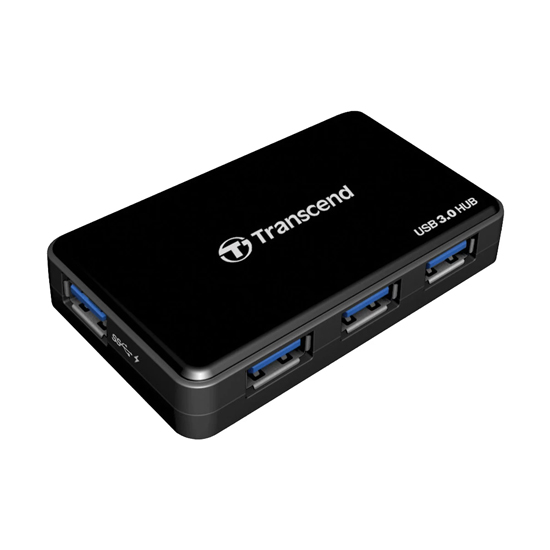 Transcend TS-HUB3K HUB3 4 Ports USB 3.1 Gen 1 Black Hub