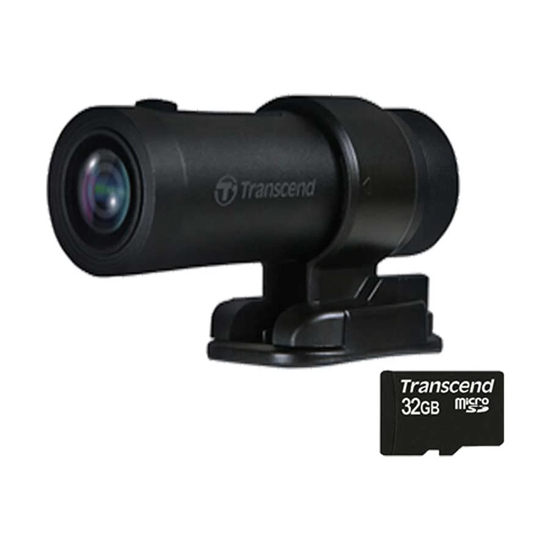 Transcend TS-DP20A-32G DrivePro 20 1080p Dash Camera with 32GB microSD Card for Motorcycle