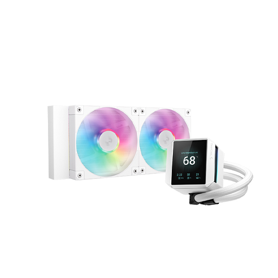 DeepCool MYSTIQUE 240 ARGB WH AIO White Liquid CPU Cooler