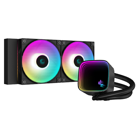 DeepCool LS520 SE ARGB 240mm AIO Black Liquid CPU Cooler