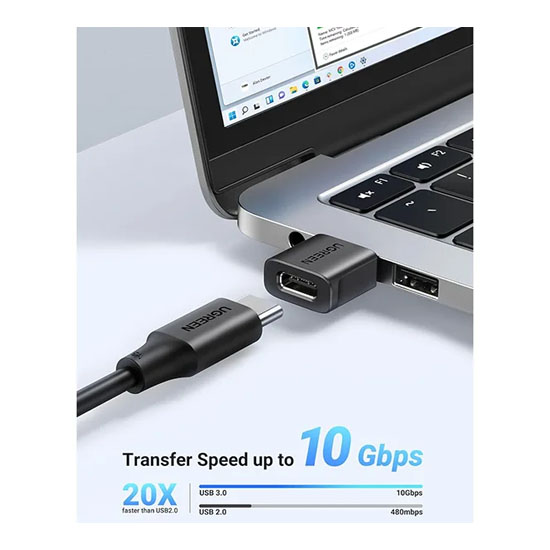 UGREEN US701 USB A Male To USB C Female Adapter Set 2 Pack | 45275