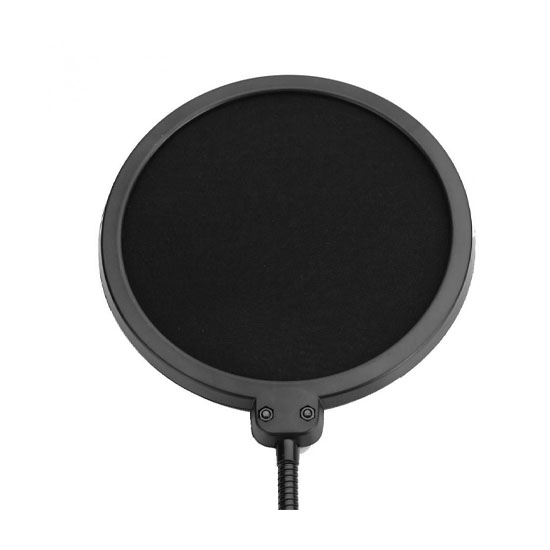 Wind Pop Filter For Microphone With Adjustable Arm