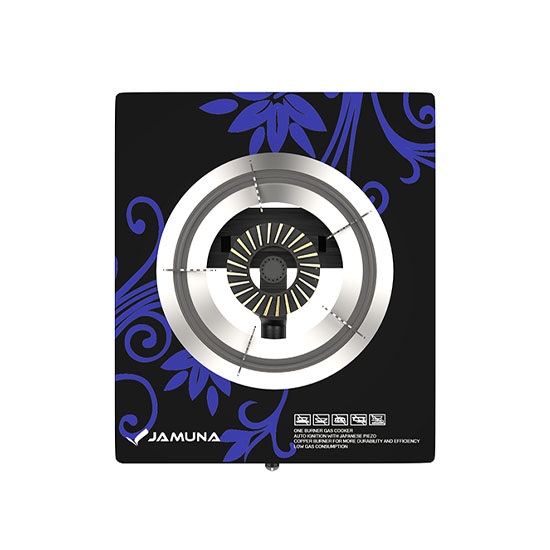Jamuna JGS-S1 LPG Gas Stove Blue Flower