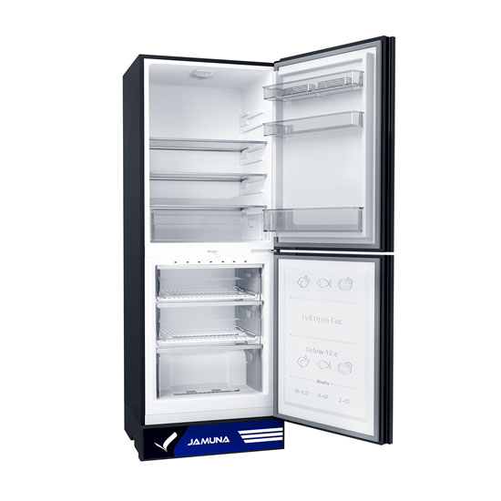 Jamuna JE6-BM2D8QD Mirror White Star Refrigerator 248L