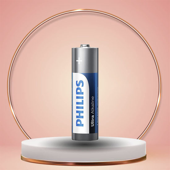 Philips LR6E4B/10 AA Ultra Alkaline Battery Bundle Of 4 Pcs