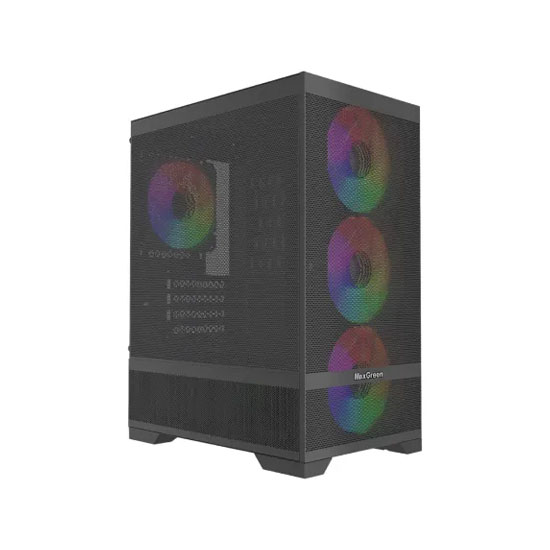 MaxGreen Mesh Pro A10 M ATX Mid Tower Gaming Casing