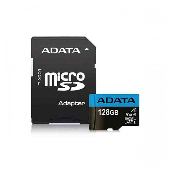 Adata 128GB Class 10 microSD Memory Card With Adapter | SDXC-UHX-I