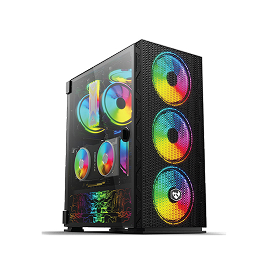 Revenger X8 Mesh Front RGB Mid Tower ATX Gaming Desktop Casing