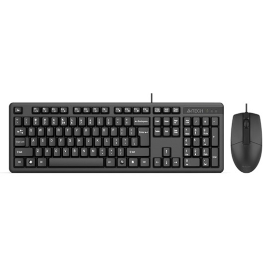 A4TECH KK-3330 Multimedia FN Wired Keyboard and Mouse Combo With Bangla