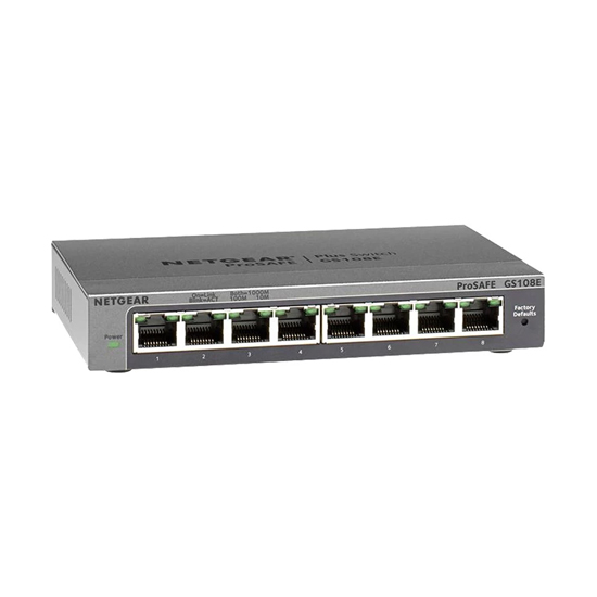 Netgear GS108E 8-Port Gigabit Plus Managed Desktop Switch