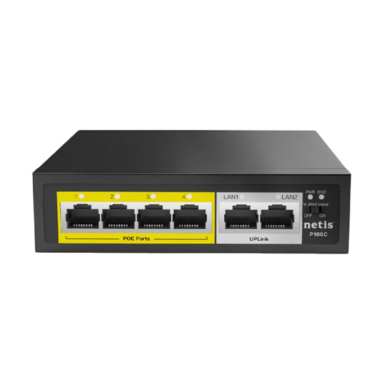 Netis P106C 6-Port Standard POE Switch