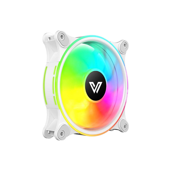 Value Top W1298S 120mm RGB White Casing Cooling Fan