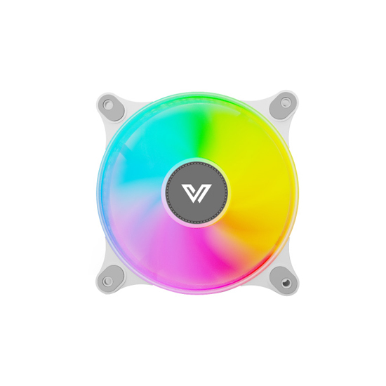 Value Top W1292S 12CM Static RGB White Casing Cooling Fan