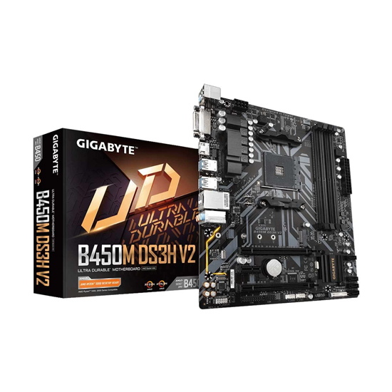 Gigabyte B450M DS3H V2 AMD AM4 Micro ATX Motherboard