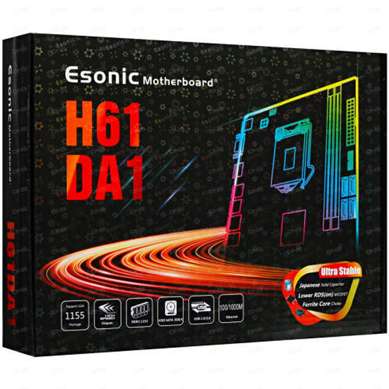 Esonic H61DA1 DDR3 NVME Support M-ATX Intel Motherboard