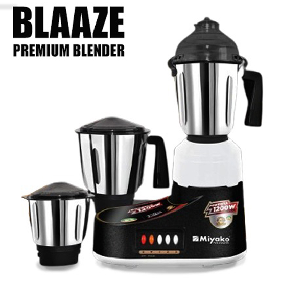 Miyako Blaaze 3 in 1 Mixer Grinder & Blender 1200 Watt