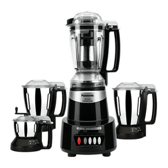 Panasonic MX-AV425 Mixer Grinder 4 jar Charcoal Black 1500 Watt