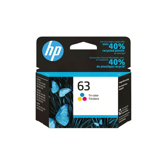 HP 63 Tri-Color Original Ink Cartridge