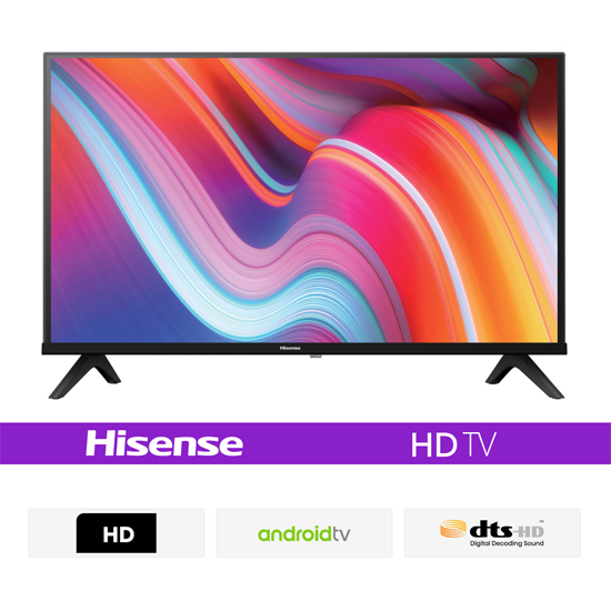 Hisense 32A4F4 32" Bezelless HD Smart Android WIFI DTS TV