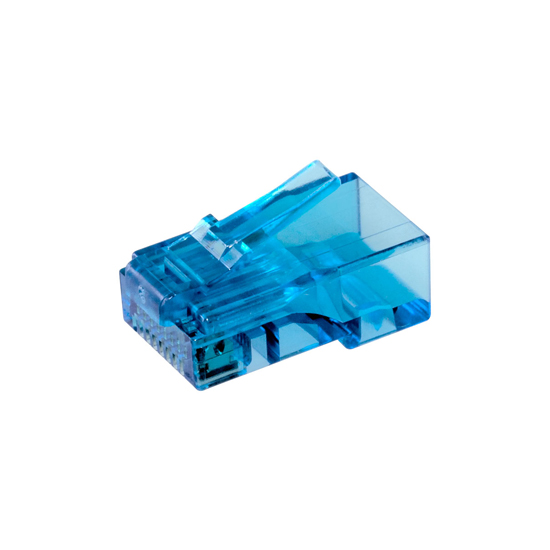 Cat 6 RJ45 Network Connector Blue 1 Pcs