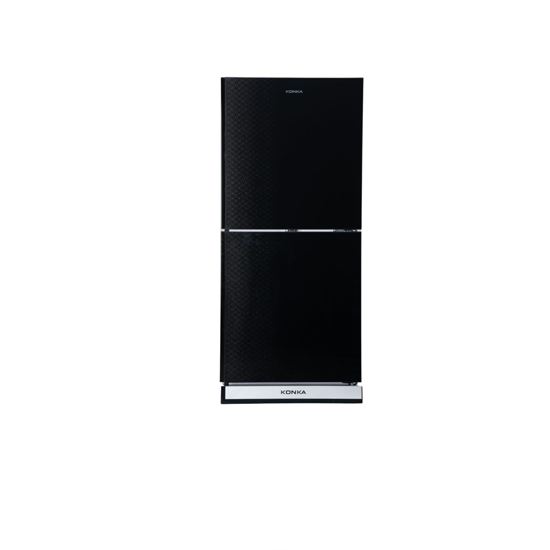 KONKA Refrigerator-KRB-190GB Black Texture-2-Door, Bottom Freezer (190 Ltr)