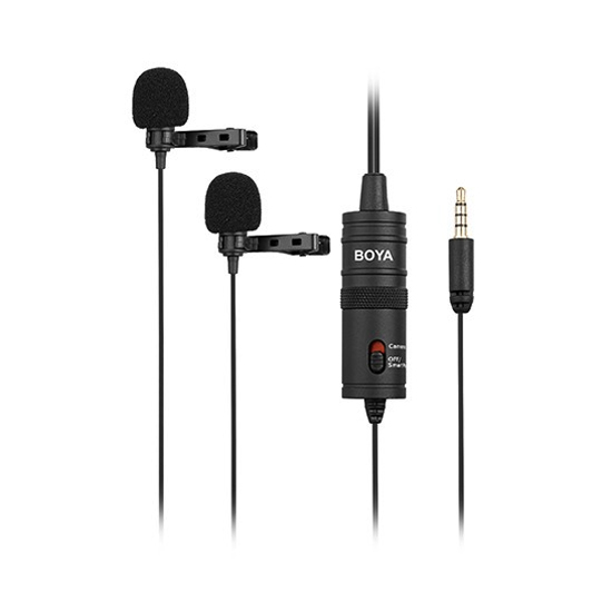 Boya BY-M1DM Dual Omni Directional Lavalier Microphone