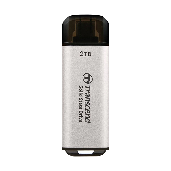 Transcend TS2TESD300S 2TB USB Type-C OTG Silver Portable External SSD